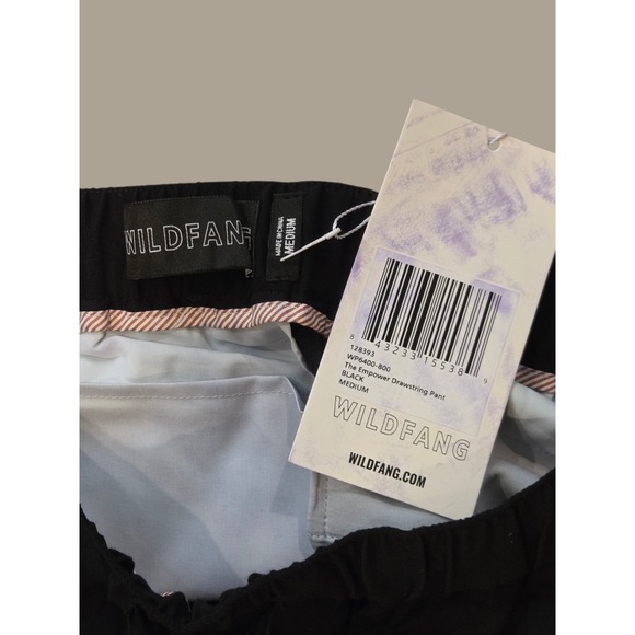Wildfang medium Empower Drawstring Black Jogger Casual Lounge pants NWT - Picture 7 of 9